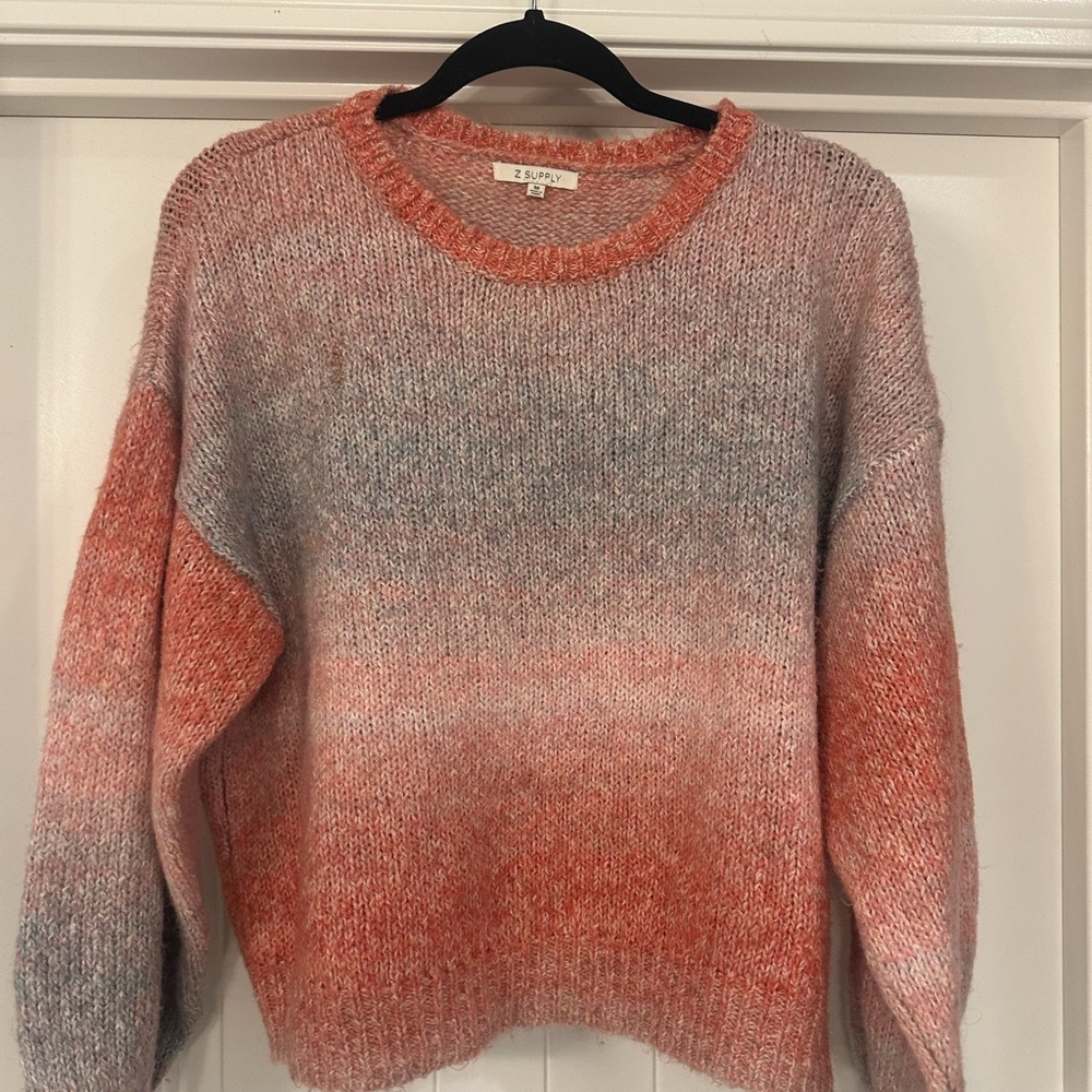 Z Supply Women's Gradient Sweater - Pink and Gray
